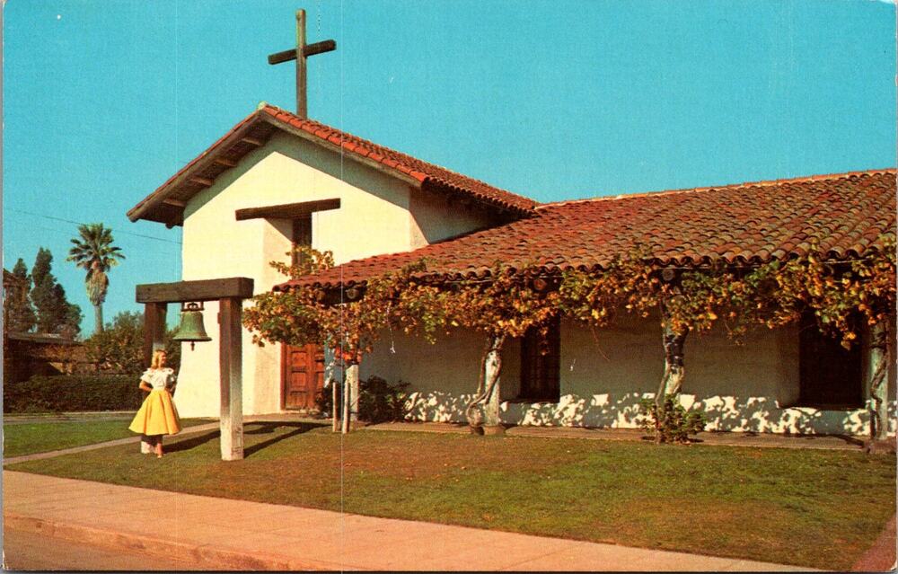 Mission San Francisco Solano De Sonoma CA Vintage Postcard SP10-15